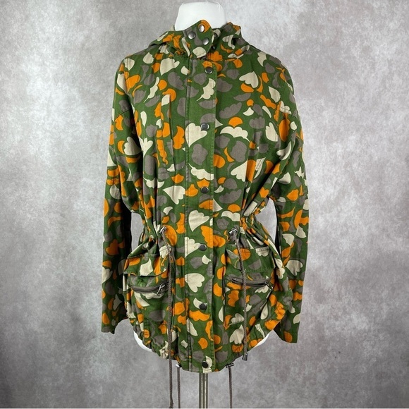Numph Anthropologie Lenny Heart Camo Cotton Jacket Sz 38 US 8 - Picture 2 of 10